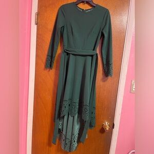 Emerald green SHEIN high low dress